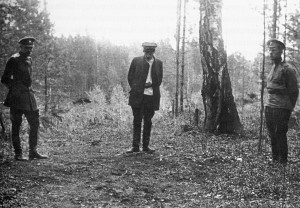 Sokolov at burial site